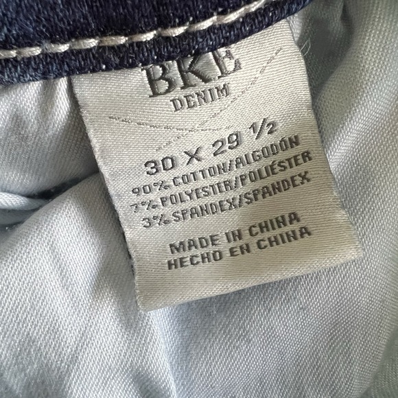 BKE Payton Denim Blue Jeans Women 30 X 29 Universal Fit Mid Rise Bootcut Cowgirl - Picture 4 of 10